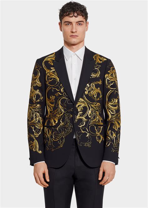 womens versace style vest|Versace suit men's.